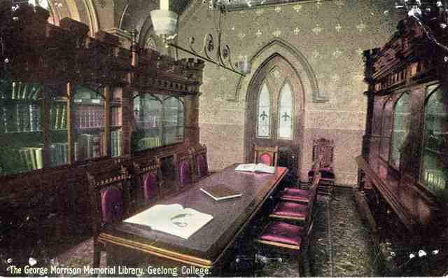 George Morrison Memorial Library Interior, circa 1904